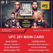Three Title Fights – UFC 261